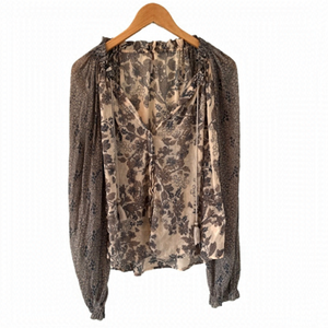 Free people floral blouse size small